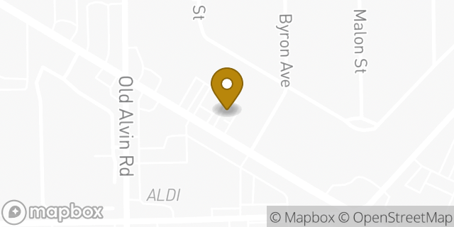 Map showing the location of Papa John's in Pearland, TX 77581