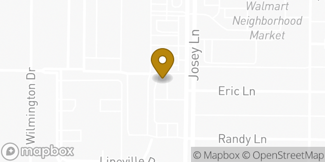 Map showing the location of Chase Bank in Farmers Branch, TX 75234