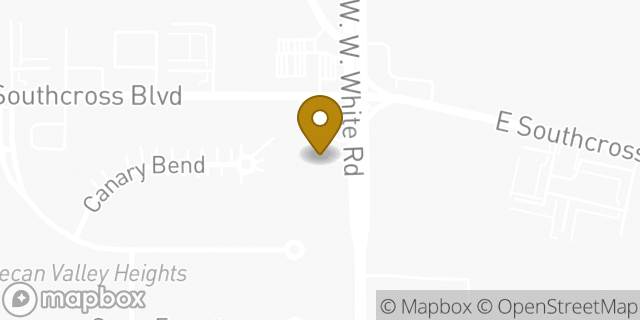 Map showing the location of Amazon Locker - Dealing in San Antonio, TX 78222