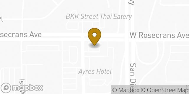 Map showing the location of ATM Usa Gasoline in Hawthorne, CA 90250