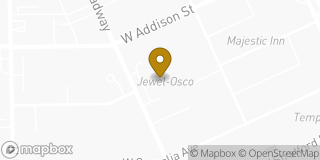 Map showing the location of Jewel-Osco in Chicago, IL 60657