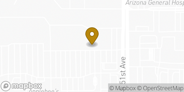 Map showing the location of Subway in Laveen, AZ 85339