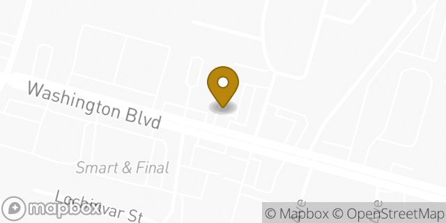 Map showing the location of McDonald's in Whittier, CA 90606