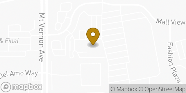 Map showing the location of FedEx ShipSite in Bakersfield, CA 93306