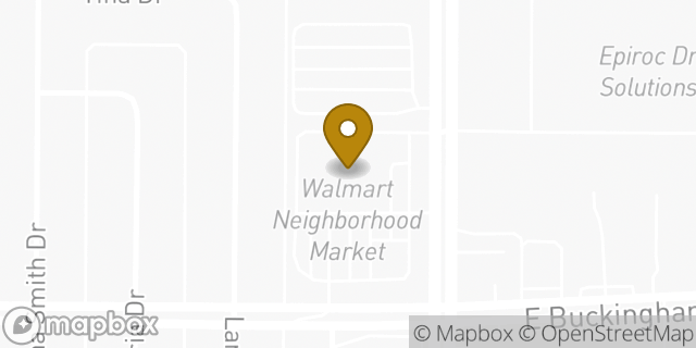 Map showing the location of Walmart Pharmacy in Garland, TX 75040