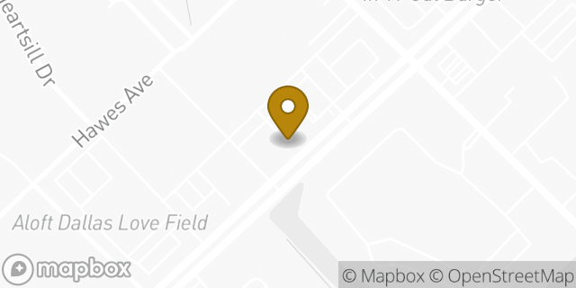 Map showing the location of Chipotle Mexican Grill in Dallas, TX 75235