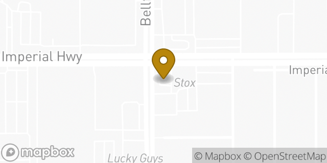 Map showing the location of Starbucks in Downey, CA 90242