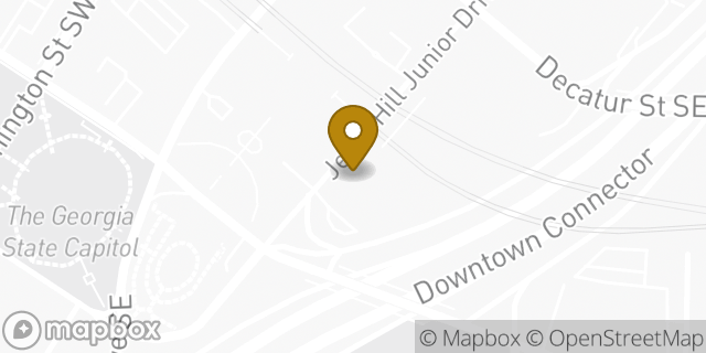 Map showing the location of Hertz Car Rental - Atlanta Capitol HLE in Atlanta, GA 30303