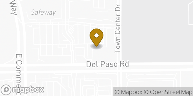 Map showing the location of Panera Bread in Sacramento, CA 95835