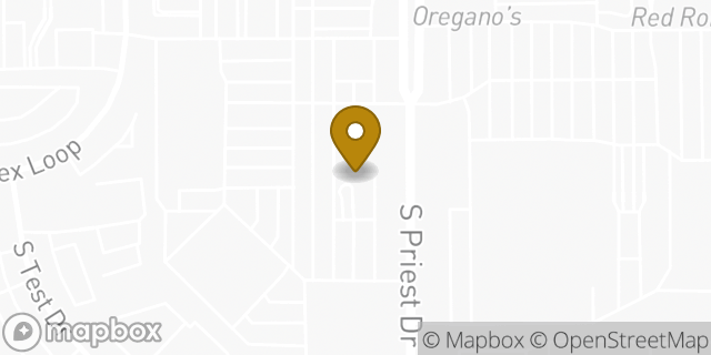Map showing the location of Uber Tempe in Tempe, AZ 85284