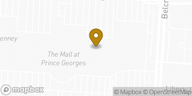Map showing the location of Planet Fitness in Hyattsville, MD 20782
