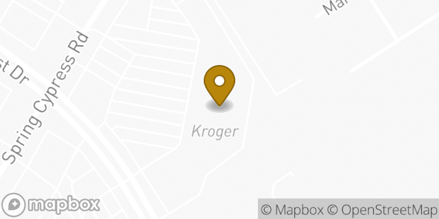 Map showing the location of Kroger in Spring, TX 77379