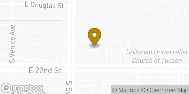 Map showing the location of Amazon Locker - Bowering in Tucson, AZ 85711