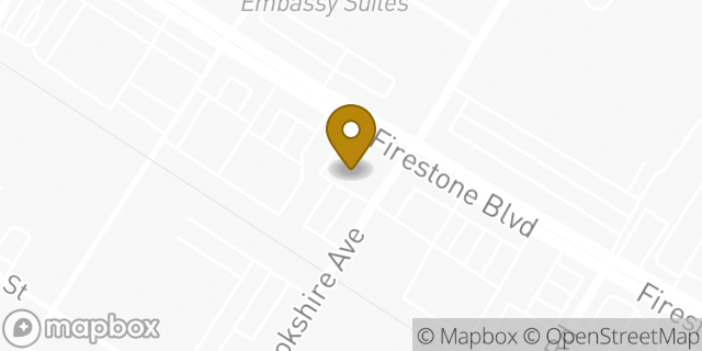 Map showing the location of Chase Bank in Downey, CA 90241