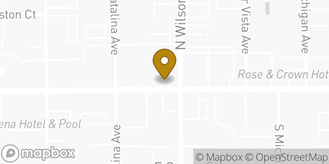 Map showing the location of Vision Essentials in Pasadena, CA 91101