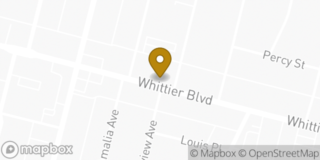 Map showing the location of Chase Bank in Los Angeles, CA 90022