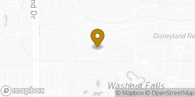 Map showing the location of Starbucks in Anaheim, CA 92802