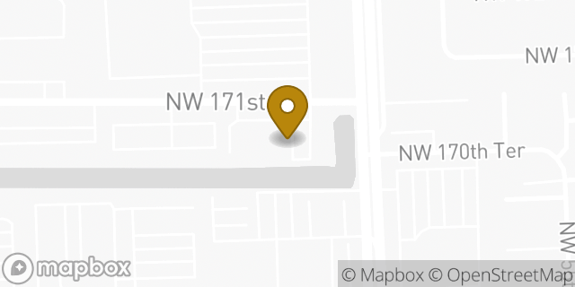 Map showing the location of Budget Truck Rental in Hialeah, FL 33015