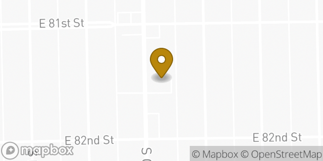 Map showing the location of AutoZone in Chicago, IL 60619