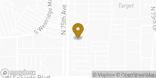 Map showing the location of LongHorn Steakhouse in Phoenix, AZ 85035