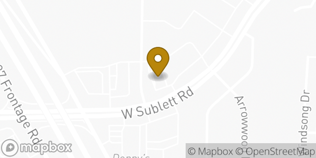 Map showing the location of Sonic Drive In in Arlington, TX 76017