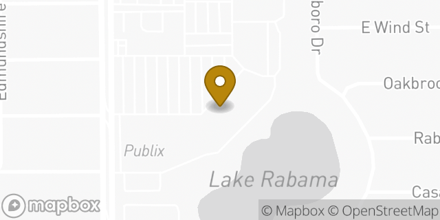 Map showing the location of The UPS Store in Orlando, FL 32812