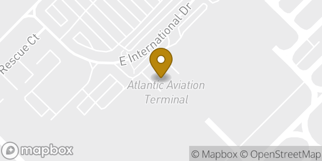 Map showing the location of Morrisville - Atlantic Aviation RDU (Private Flights Only) in Morrisville, NC 27560
