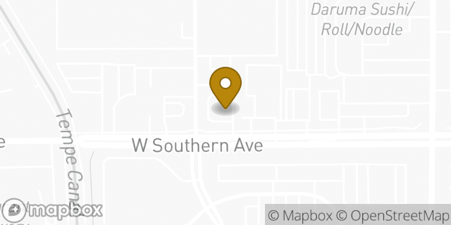 Map showing the location of McDonald's in Mesa, AZ 85202