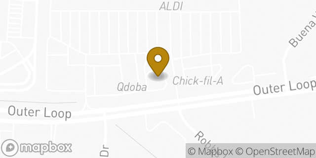 Map showing the location of Panera Bread in Louisville, KY 40219