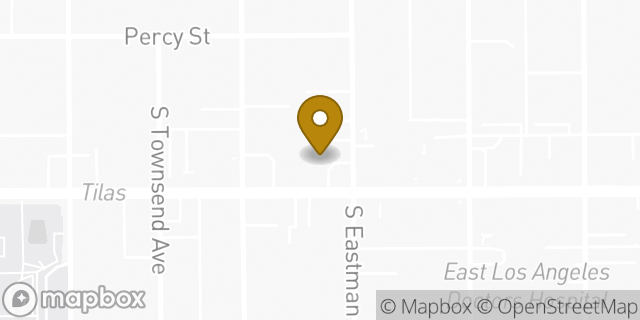 Map showing the location of Amazon Locker - Rock in Los Angeles, CA 90023