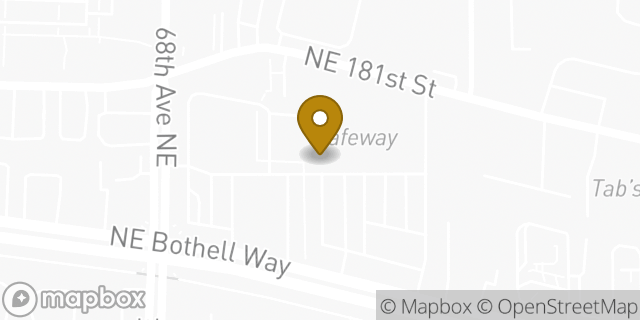 Map showing the location of Amazon Locker - Egret in Kenmore, WA 98028