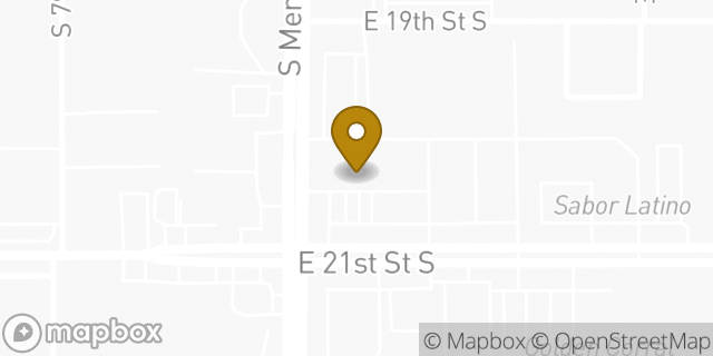 Map showing the location of QuikTrip in Tulsa, OK 74129