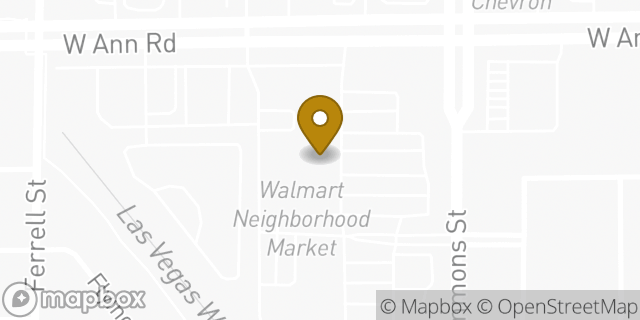 Map showing the location of Walmart Neighborhood Market in North Las Vegas, NV 89031