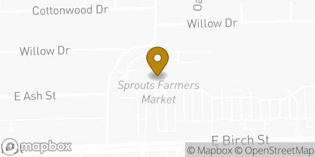 Map showing the location of Sprouts Farmers Market in Brea, CA 92821