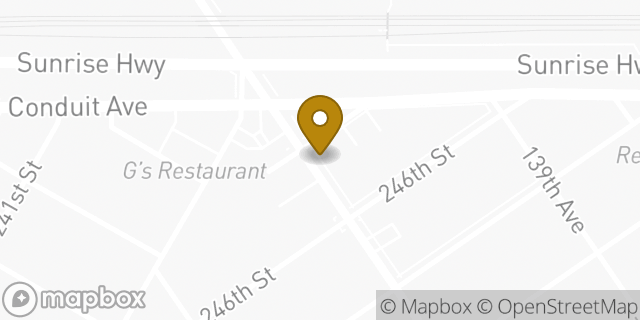 Map showing the location of Dunkin' in Rosedale, NY 11422