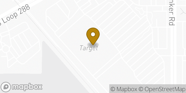 Map showing the location of Target in Denton, TX 76205
