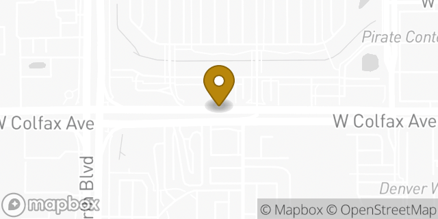 Map showing the location of Walmart Grocery Pickup and Delivery in Lakewood, CO 80214