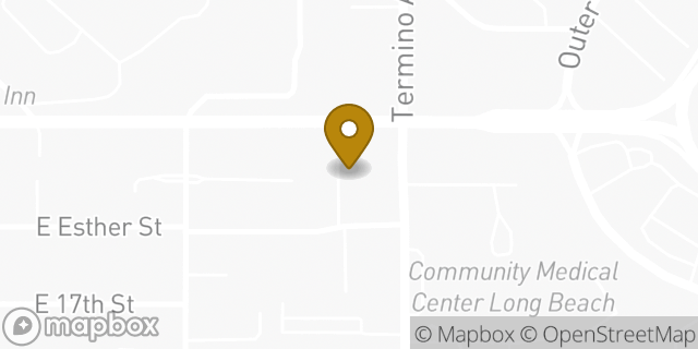 Map showing the location of Kaiser Permanente Long Beach Medical Offices in Long Beach, CA 90804