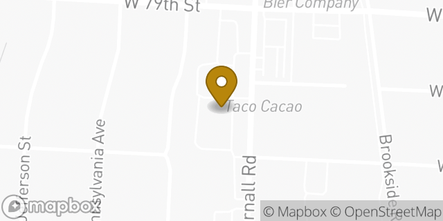 Map showing the location of Papa John's Pizza in Kansas City, MO 64114