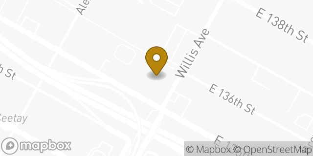 Map showing the location of Amazon Locker - Vest in Bronx, NY 10454