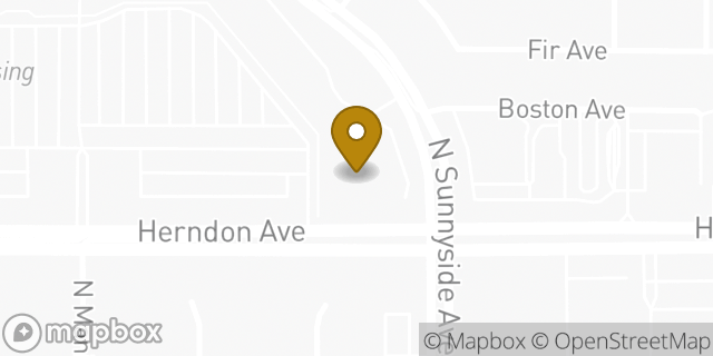 Map showing the location of HomeGoods in Clovis, CA 93612