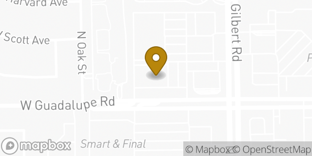 Map showing the location of ATM Walgreens in Gilbert, AZ