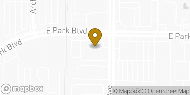 Map showing the location of AutoZone in Plano, TX 75074