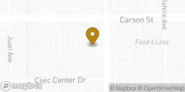 Map showing the location of The UPS Store in Hawaiian Gardens, CA 90716