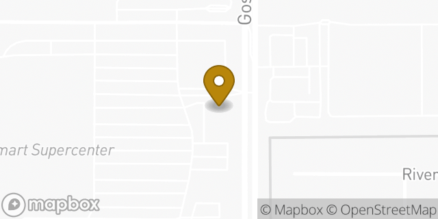 Map showing the location of Starbucks in Bakersfield, CA 93313