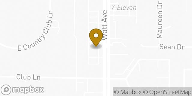 Map showing the location of The UPS Store in Sacramento, CA 95821
