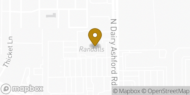Map showing the location of Randalls in Houston, TX 77079