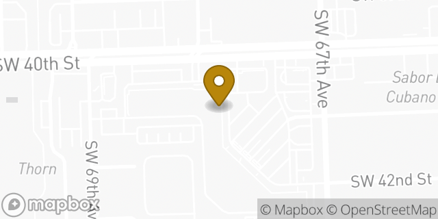 Map showing the location of The UPS Store in Miami, FL 33155