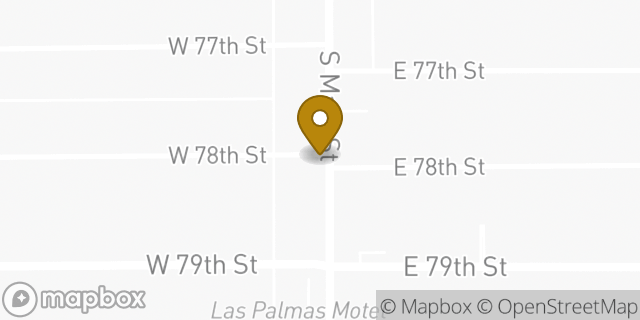 Map showing the location of Saints Home Church of God Christ in Los Angeles, CA 90003