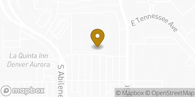 Map showing the location of The Home Depot in Aurora, CO 80012